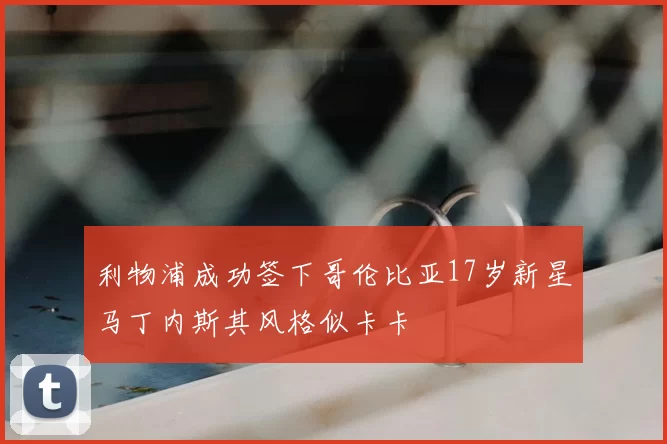 利物浦成功签下哥伦比亚17岁新星马丁内斯其风格似卡卡